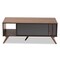 Baxton Studio Naoki Grey and Walnut Finished Wood 1-Drawer Coffee Table 168-10754 - alternate 7
